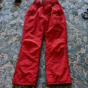 Red snowpants